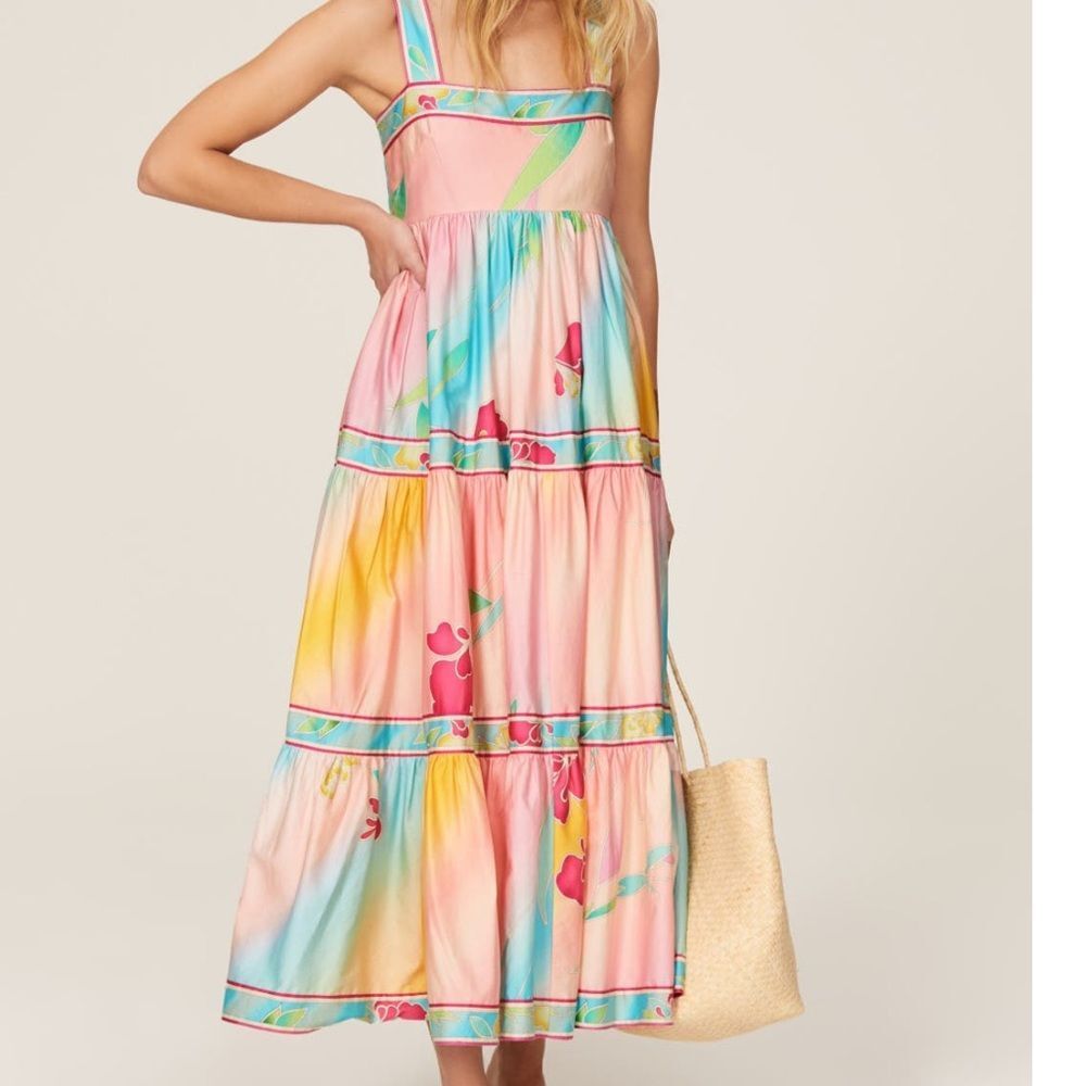 Hunter Bell Rita Midi Dress Small - Picture 2 of 7